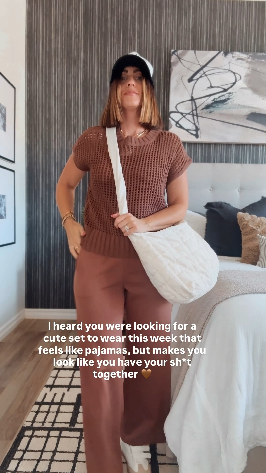 Elevated, casual lounge set! Crochet sweater with wide leg, drawstring, pants! 🤎

I’m wearing size small

*could be the perfect Thanksgiving day outfit too!

#Amazon #AmazonFashion #Lounge #FallOutfit #ElevatedCasualStyle #TravelOutfitIdea #ThanksgivingDayOutfitIdea #ThanksgivingStyle #CasualThanksgivingOutfit 

#LTKOver40 #LTKFindsUnder50 #LTKStyleTip