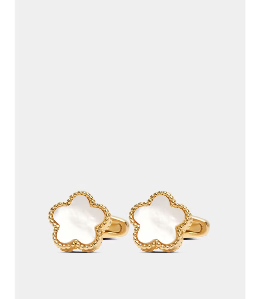 Women's Gold Flower Cufflinks | Hawes & Curtis | Hawes & Curtis - US
