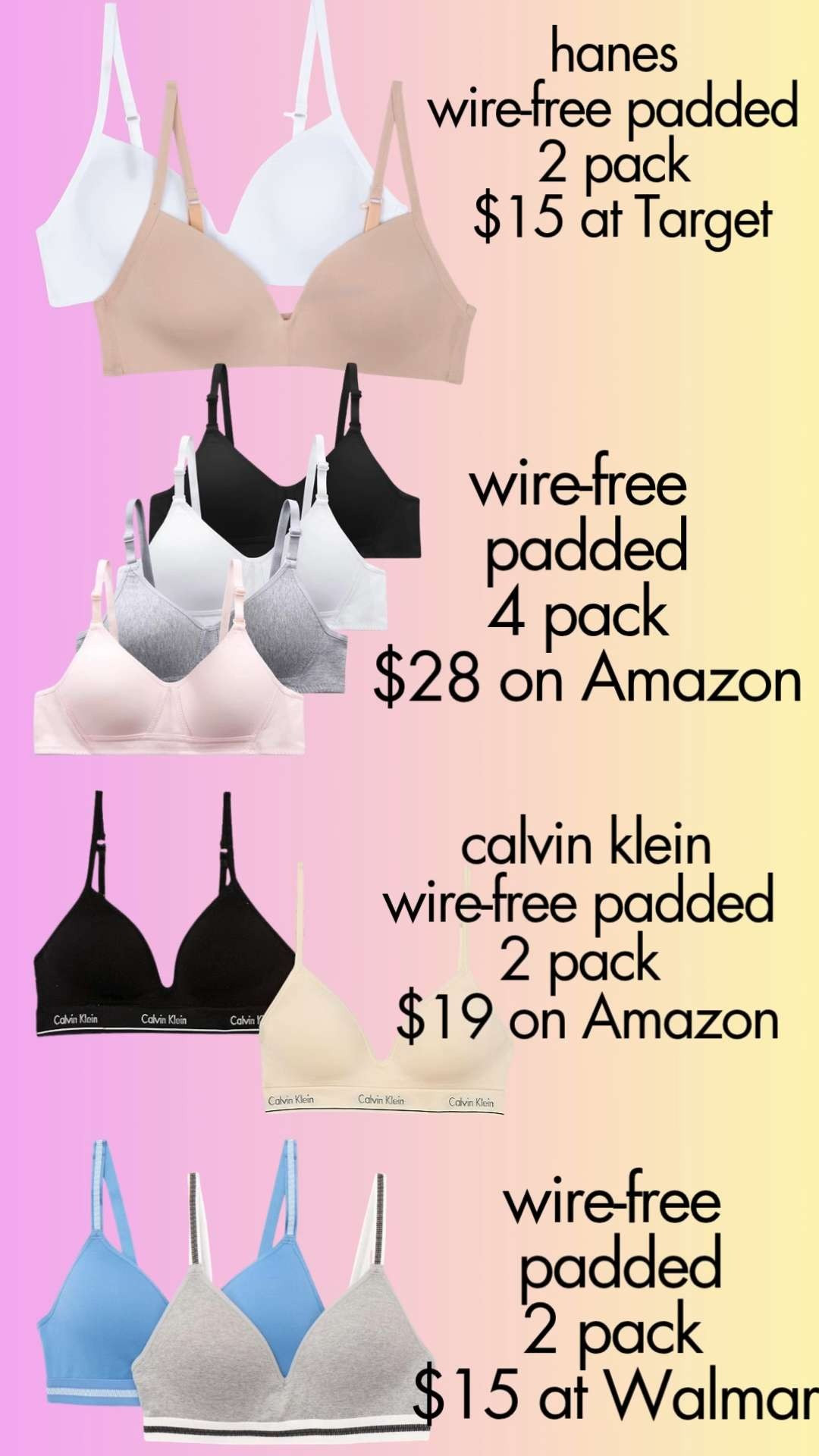 These are my picks for the best bras to send to camp.  I have both padded and non-padded.   

 

#LTKmomlife #LTKKids