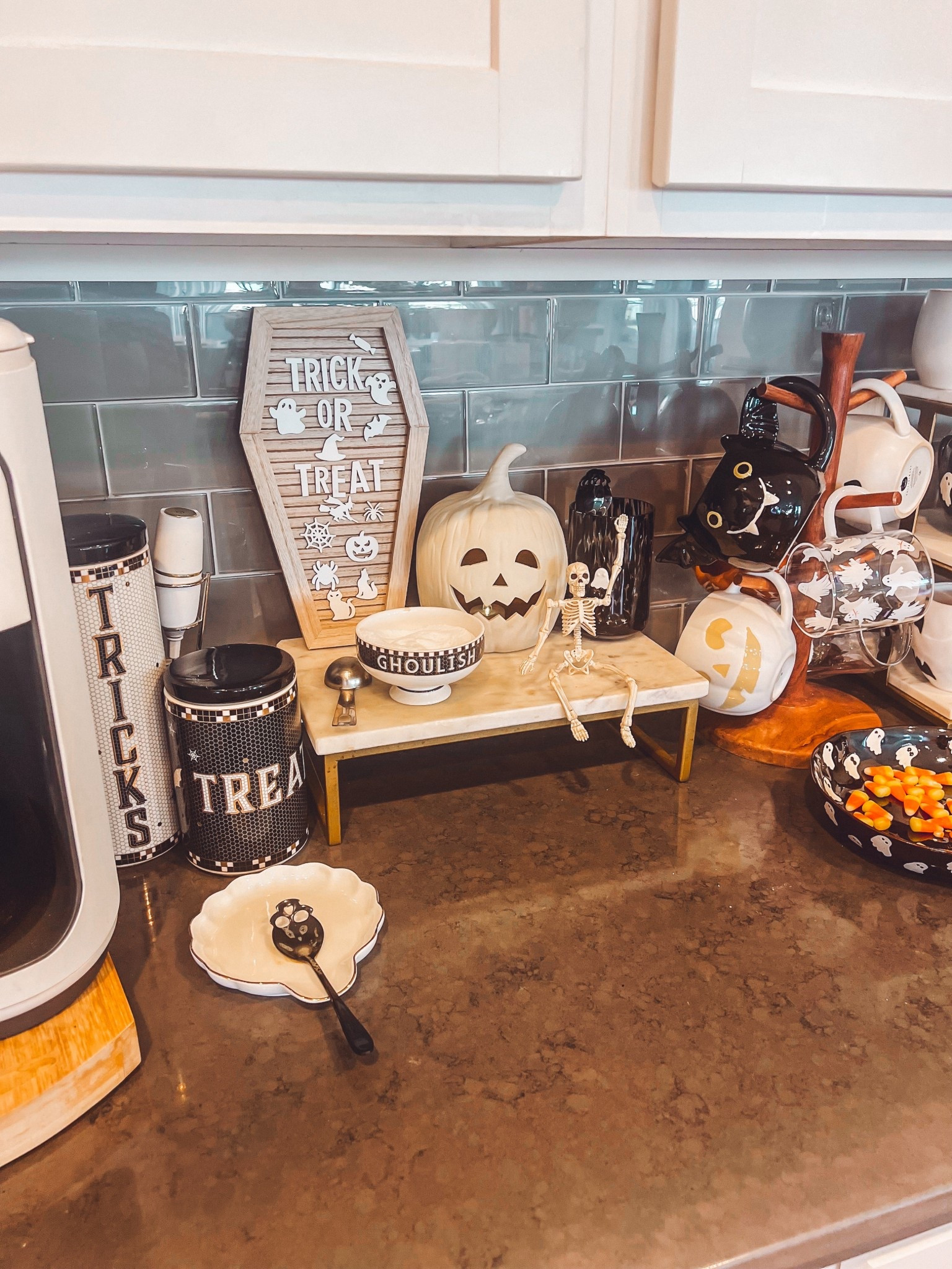Halloween coffee bar
