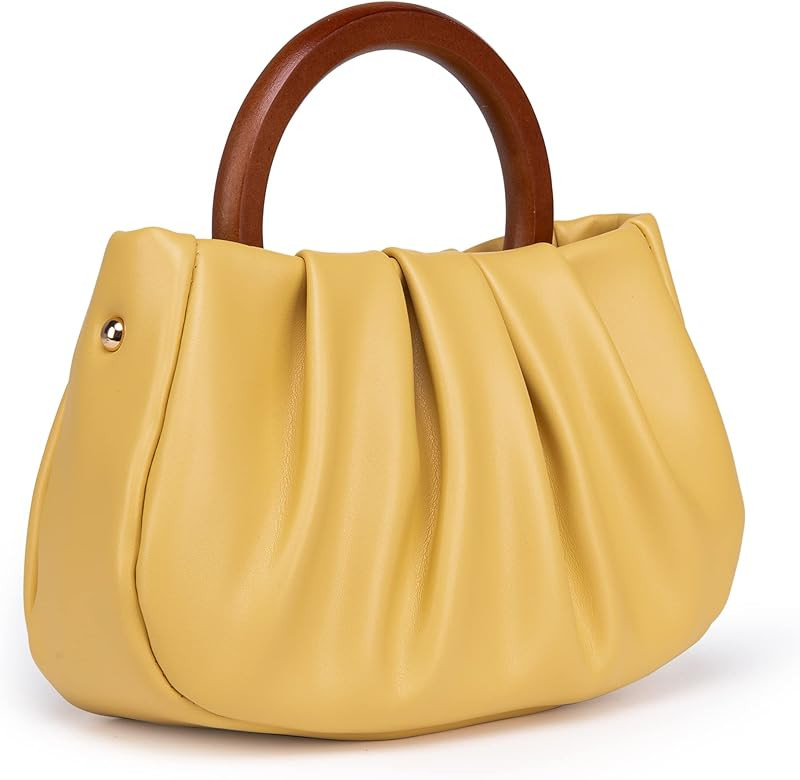 Milan Chiva Cloud Pouch Bag Ruched Handbag Dumpling Clutch Purses Small Crossbody with Removable ... | Amazon (US)