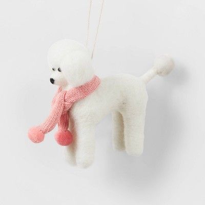 Poodle with Scarf Christmas Tree Ornament Pink - Wondershop™ | Target