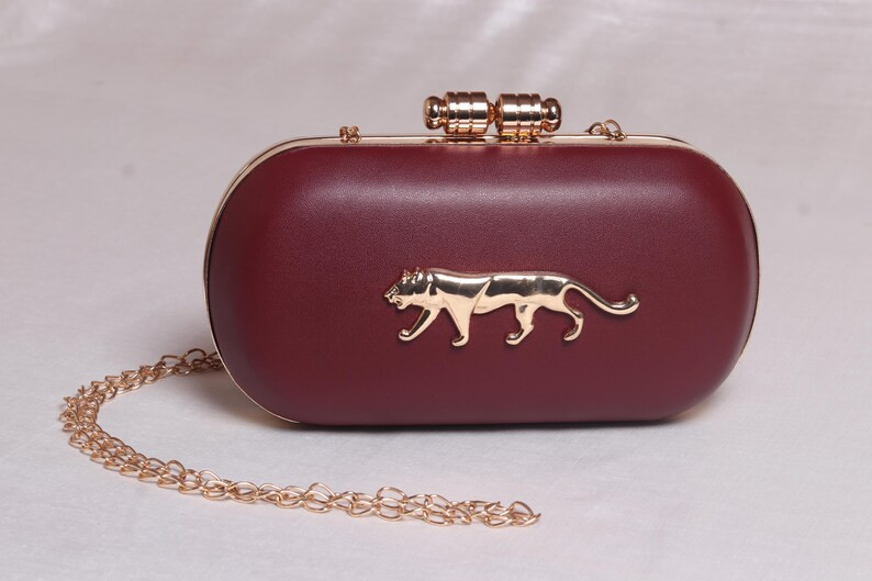Sabyasachi Inspired Panther Clutch: Indian Couture, Gold Animal Detail | Etsy (Global)