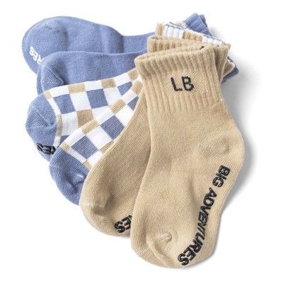 Baby Little Bipsy Boardwalk Breeze 3 Pack Ankle Socks | Scheels