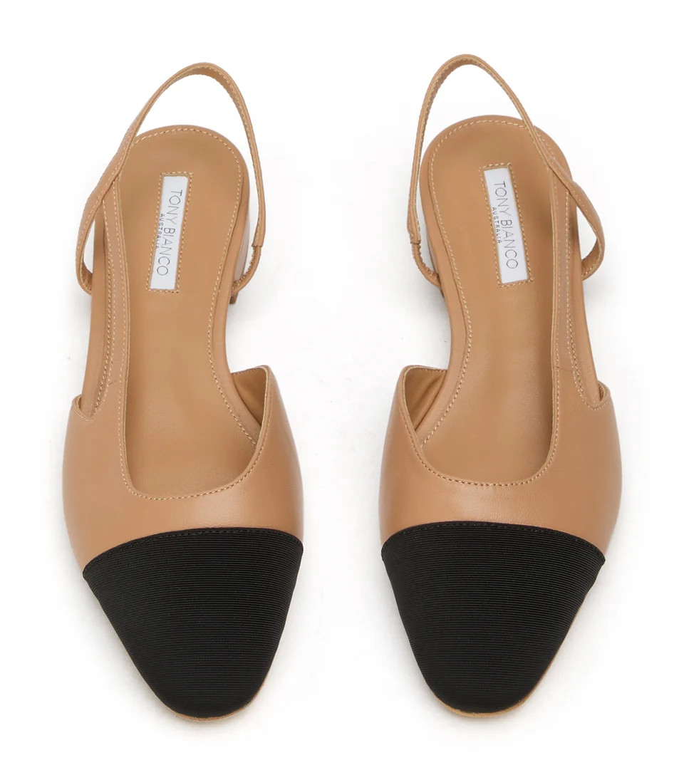 Pixie Peru Nappa/Black Grosgrain | Tony Bianco US