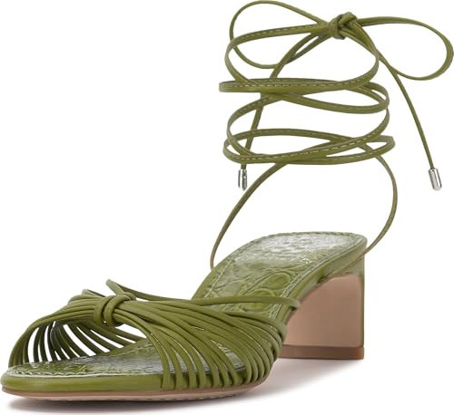 Vince Camuto Women's Lory Heeled Sandal, Lizard Green, 5.5 | Amazon (US)