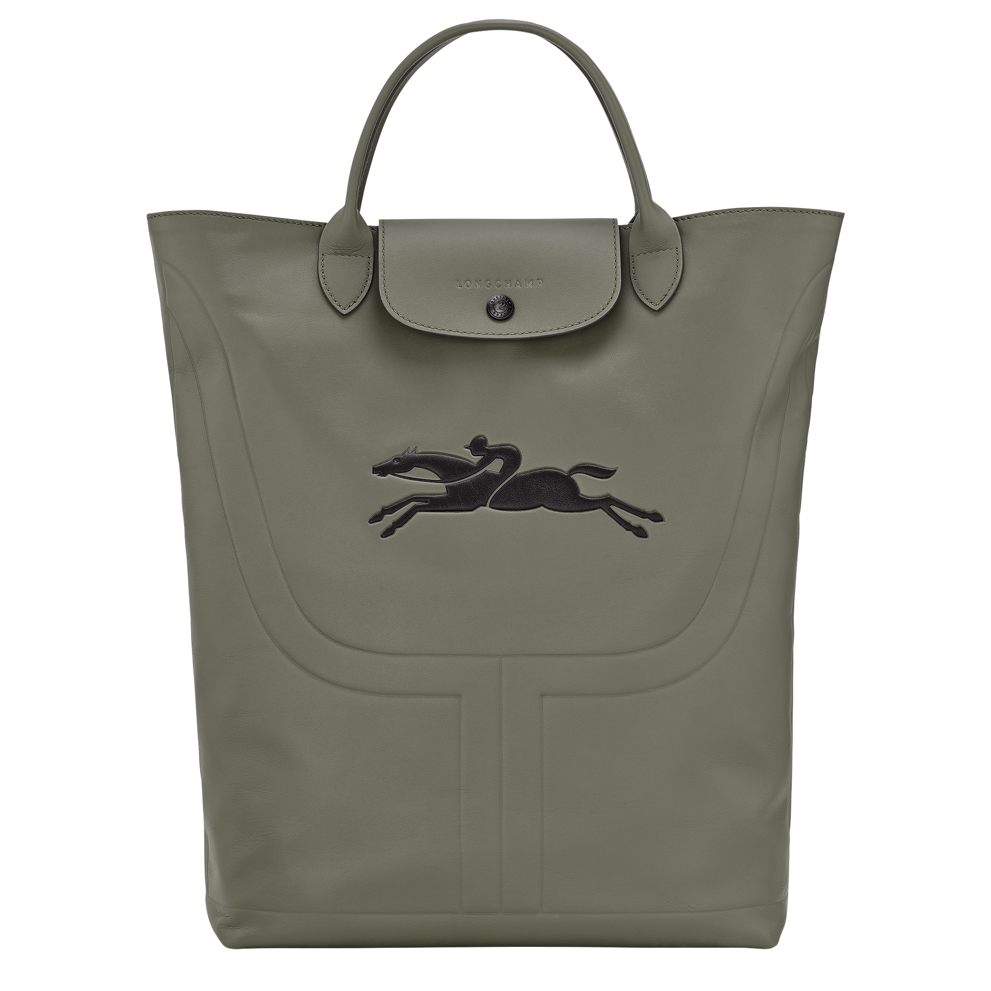 Le Pliage Xtra M Boots bag Khaki - Leather | Longchamp US | Longchamp