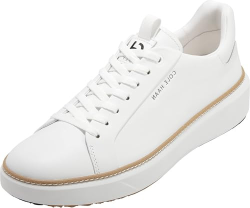 Cole Haan Men's Grandpro Topspin Golf, Optic White/Natural/Optic White, 11.5-W US | Amazon (US)