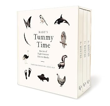 Baby's Tummy Time Book Box Set: A 3-Book Box Set of High-Contrast Art for Visual Stimulation at T... | Amazon (US)