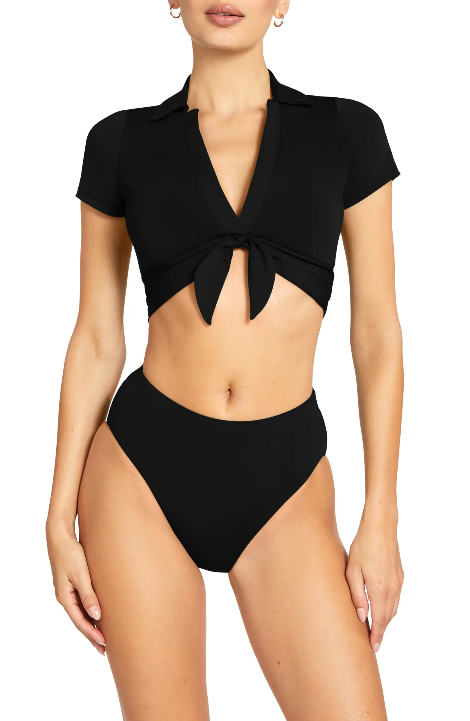 Robin Piccone Ava Knot Front Bikini Top | Nordstrom | Nordstrom