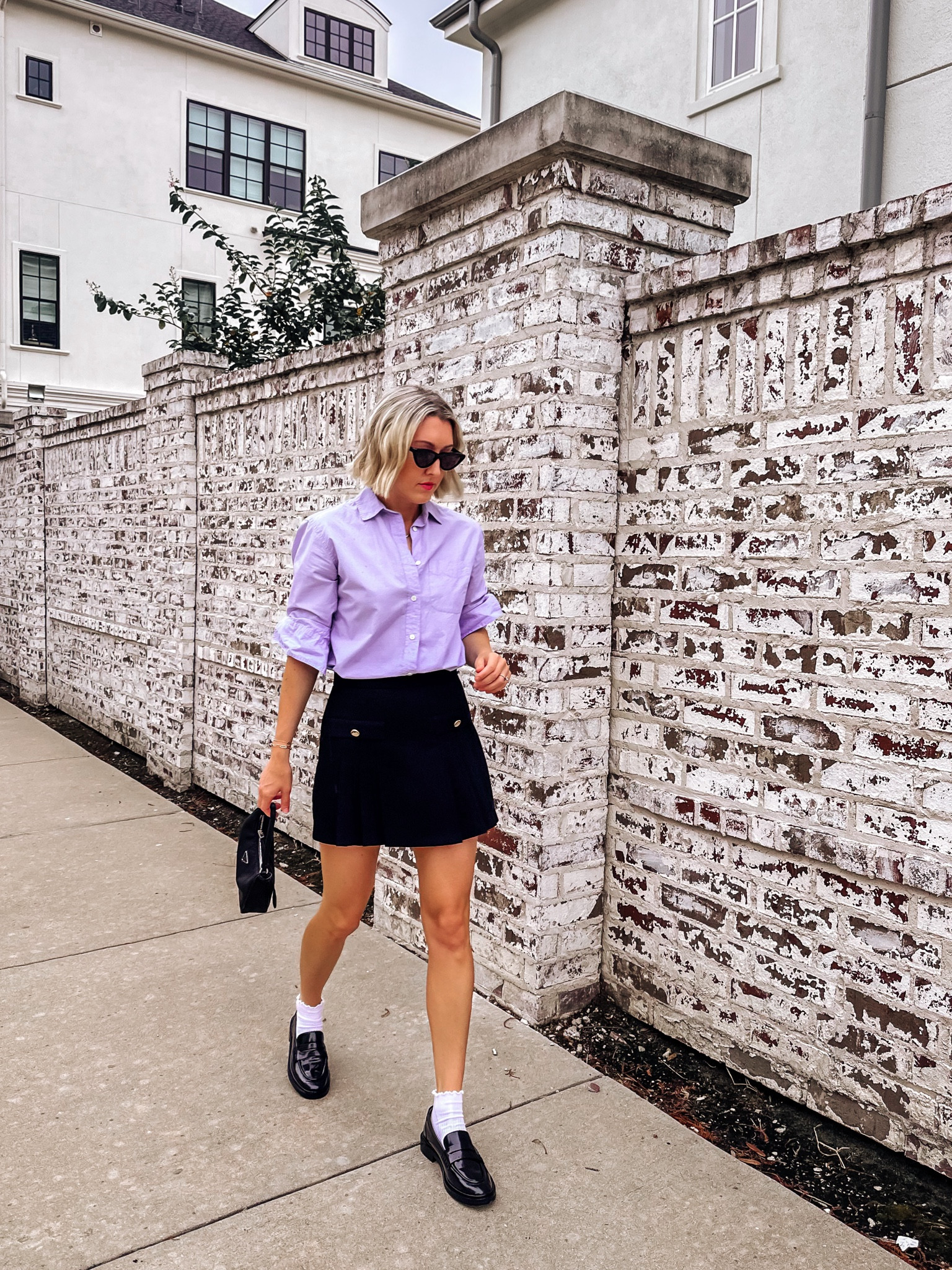 Loafers, tall socks, preppy

#LTKFindsUnder100 #LTKWorkwear #LTKStyleTip