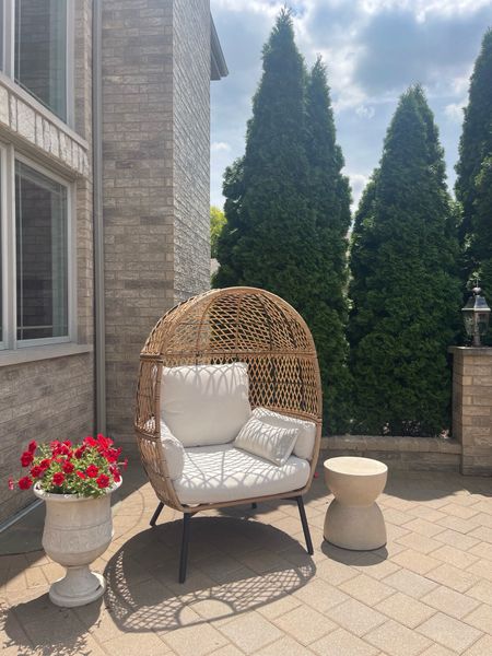 Walmart find! This egg chair is beautiful, comfortable and such a great price! We have had ours for almost three years now and it has held up so well. @walmart #walmartfinds #walmarthome #walmart 

#LTKSeasonal #LTKHome #LTKSaleAlert