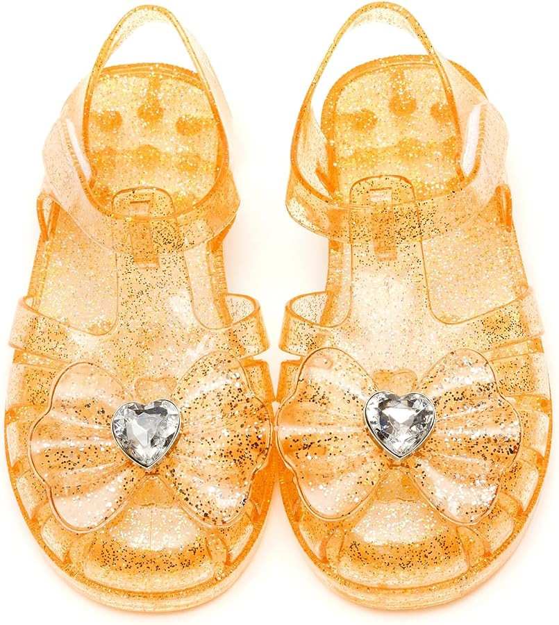Girls Jelly Sandals Summer Costume Princess Dress Flat Breathable Waterproof Fisherman Gladiator ... | Amazon (US)