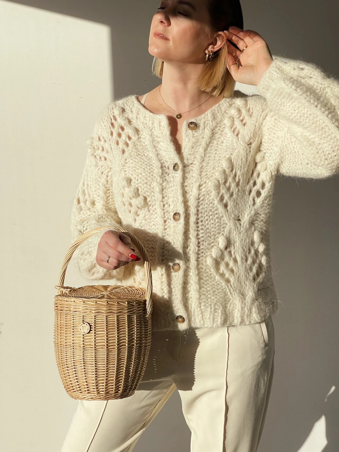 Jane Birkin Basket With Lid, Wicker Straw Bag, Summer Beach Purse, Daisy - Etsy | Etsy (US)