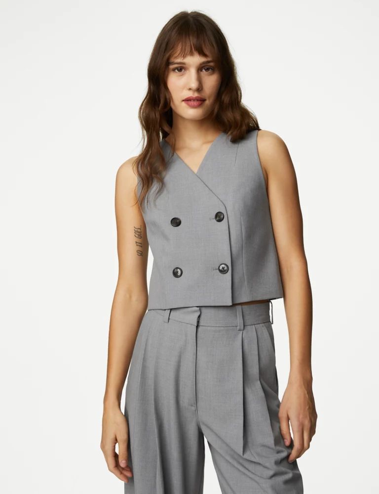 Tailored Double Breasted Waistcoat | Marks & Spencer (UK)