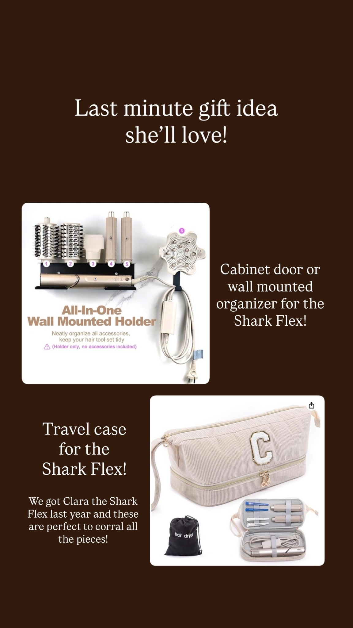 Shark Flex Style organizers! These are great to corral all the pieces and keep your bathroom organized!

#LTKHoliday #LTKGiftGuide #LTKFindsUnder50