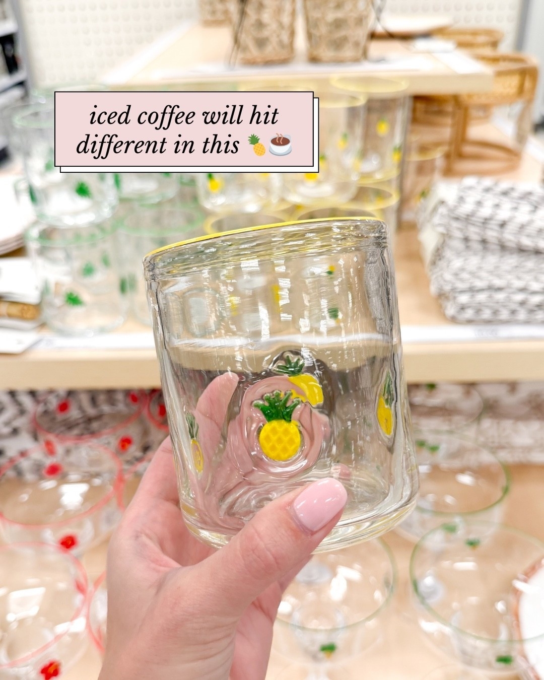 How cute is this icon glass from Target?! The perfect summer glass to sip your iced coffee in! 

#LTKHome #LTKSeasonal #LTKfoodie