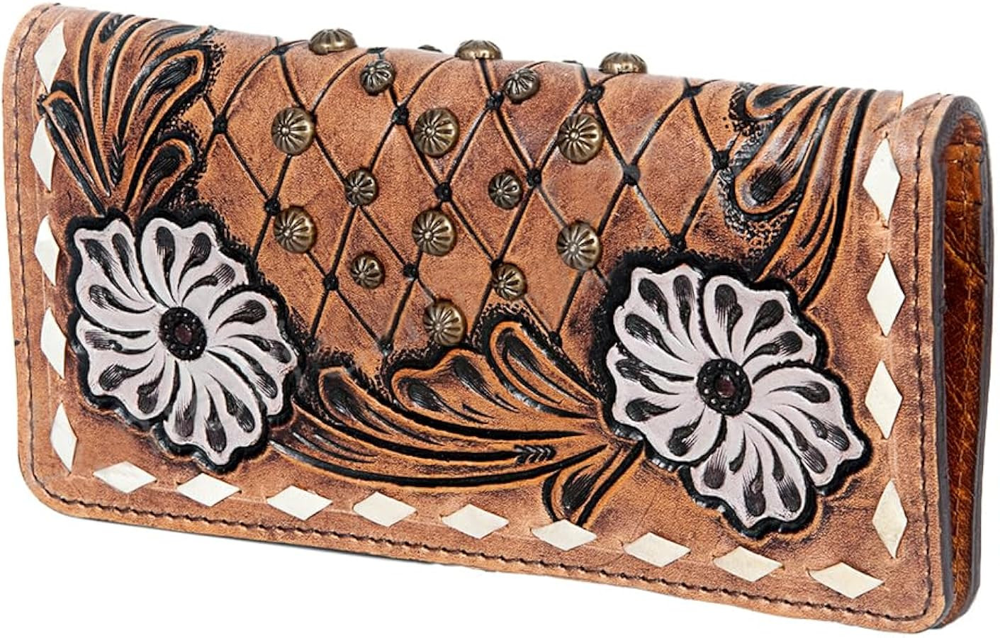 American Darling Wallet Hand Tooled Genuine Leather Western Women Bag | Handbag Purse | Women Wal... | Amazon (US)