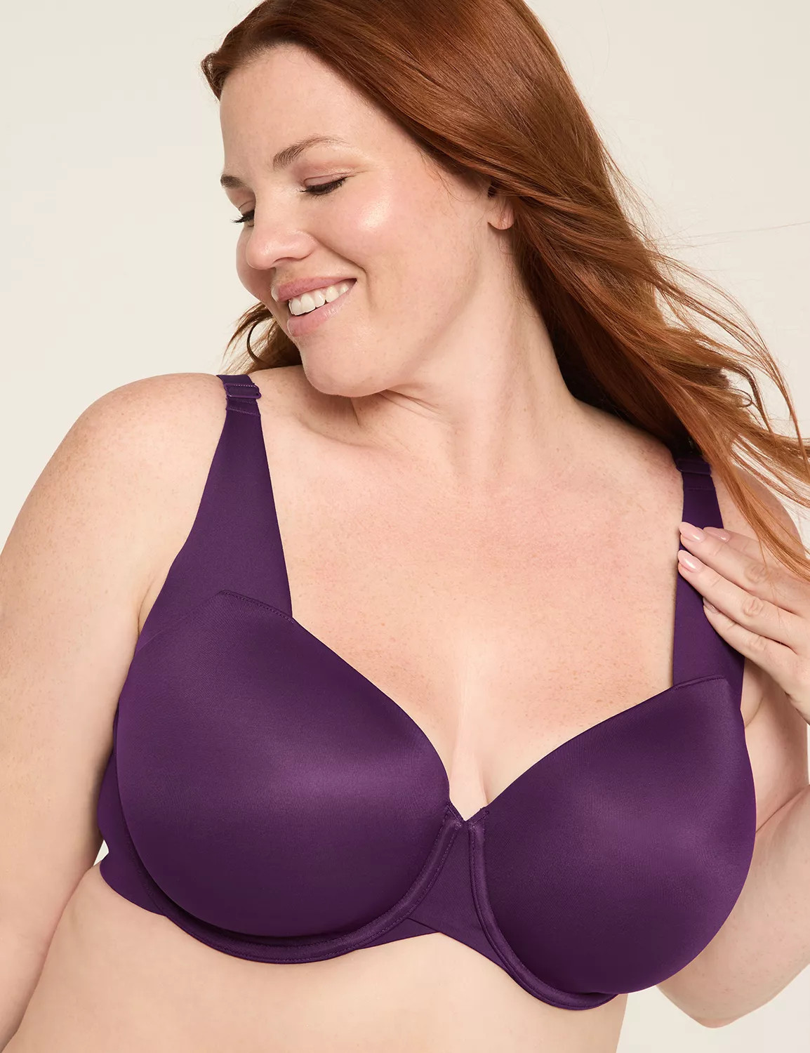 Totally Smooth Lightly Lined Balconette Bra | Lane Bryant (US)