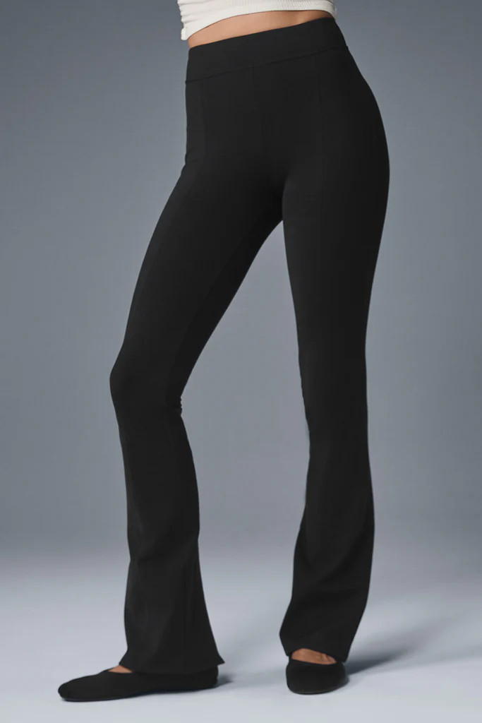 Airbrush High-Waist Kick-Back Legging - Black | Alo Yoga (US)