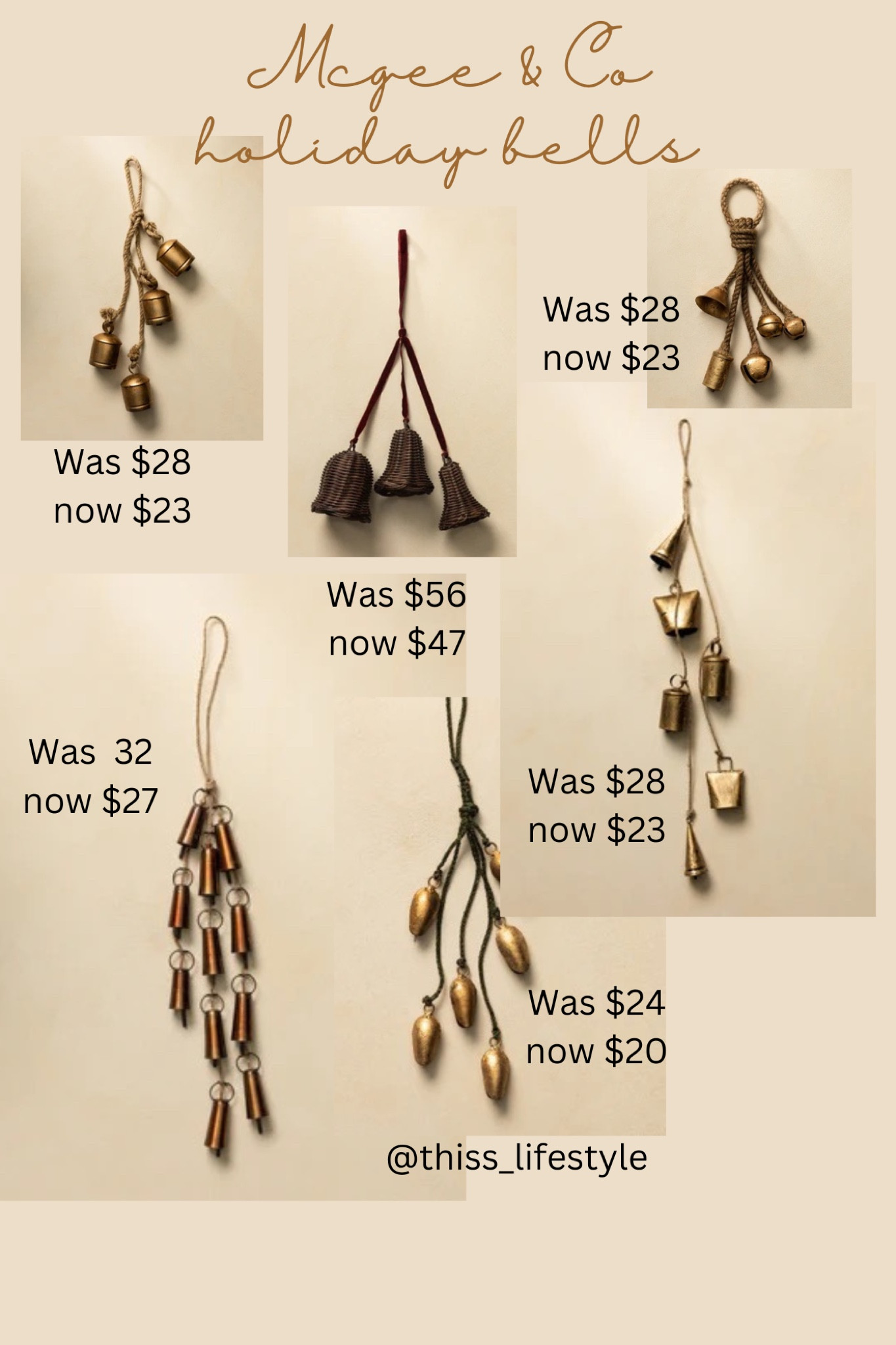 All these bells are on sale!

#LTKHome #LTKSaleAlert #LTKSeasonal