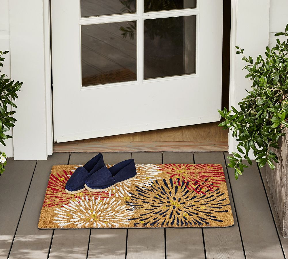 Fireworks Light Up Doormat | Pottery Barn (US)