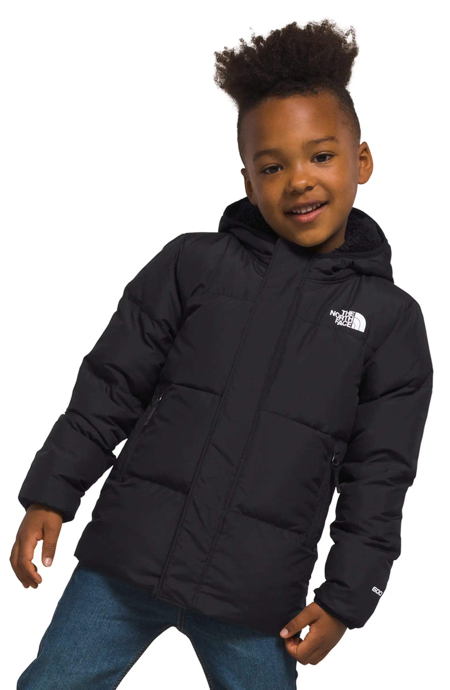 Kids' North Hooded Water Repellent 600 Fill Power Down Jacket | Nordstrom