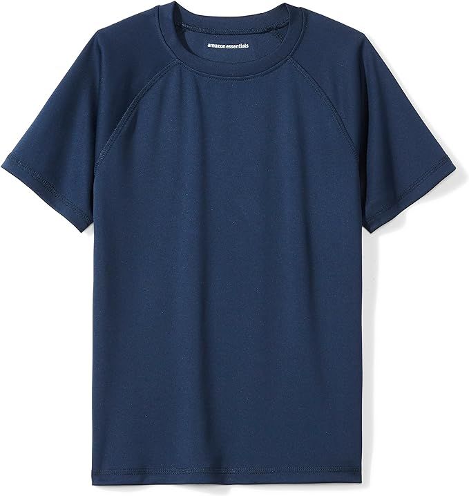 Amazon Essentials Boys' UPF 50+ Short Sleeve Swim Shirt | Amazon (US)