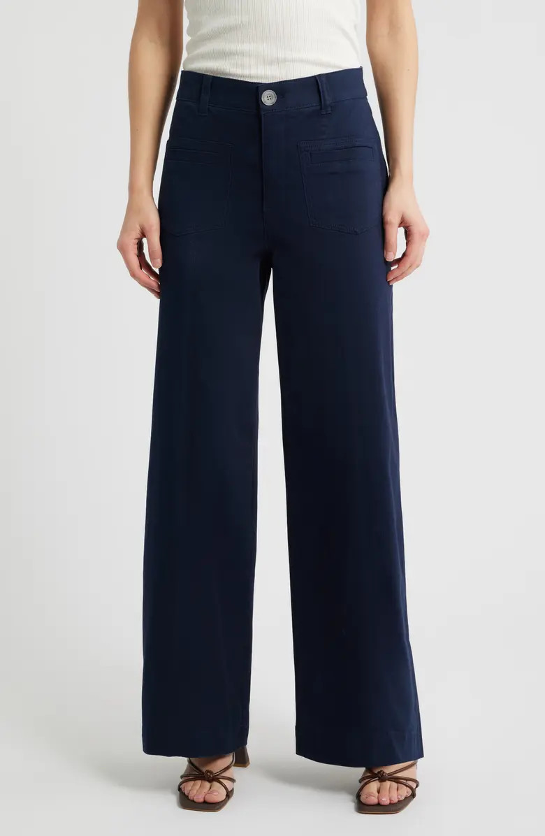 Skyrise Patch Pocket Wide Leg Pants | Nordstrom