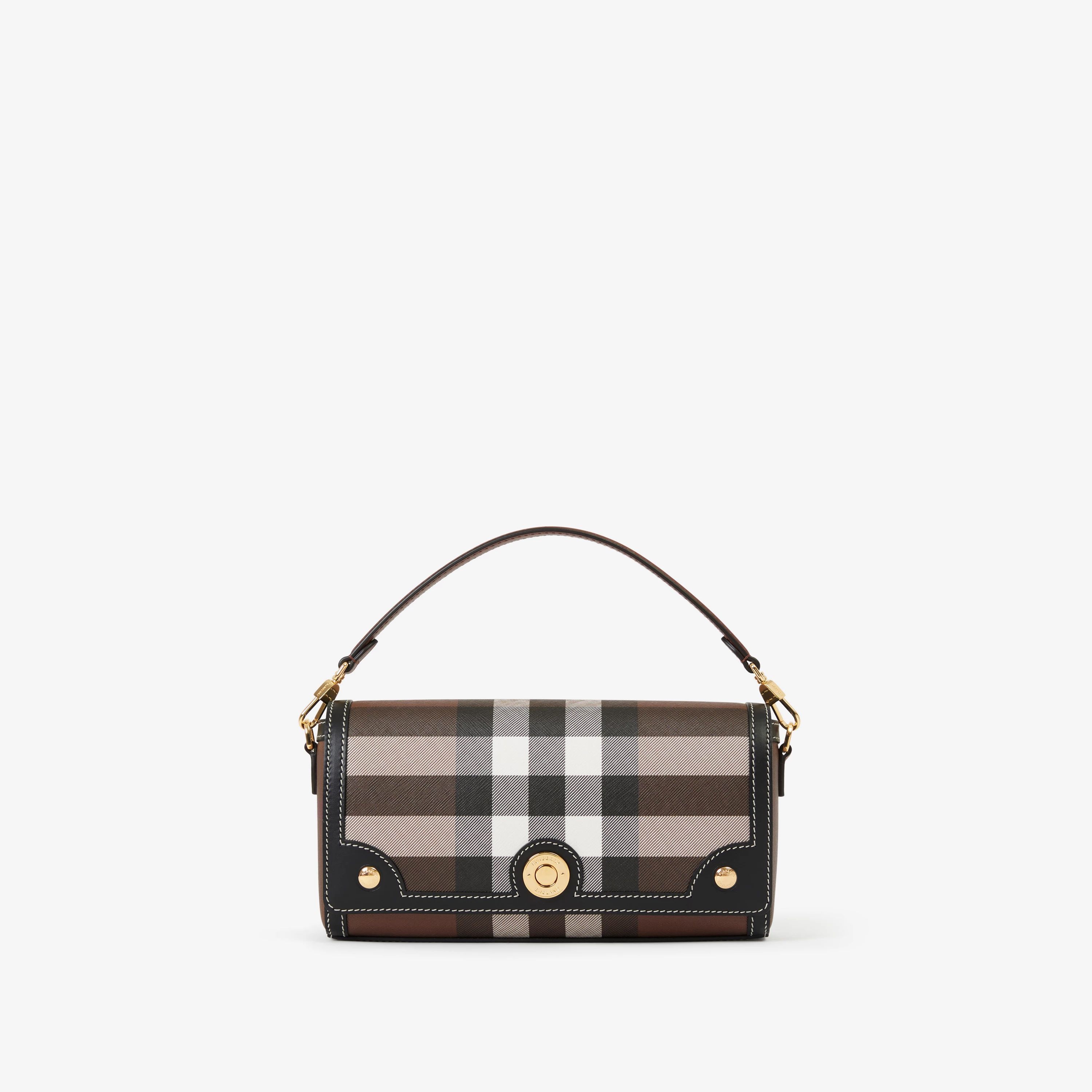Top Handle Note Bag in Dark Birch Brown - Women | Burberry® Official | Burberry (US)