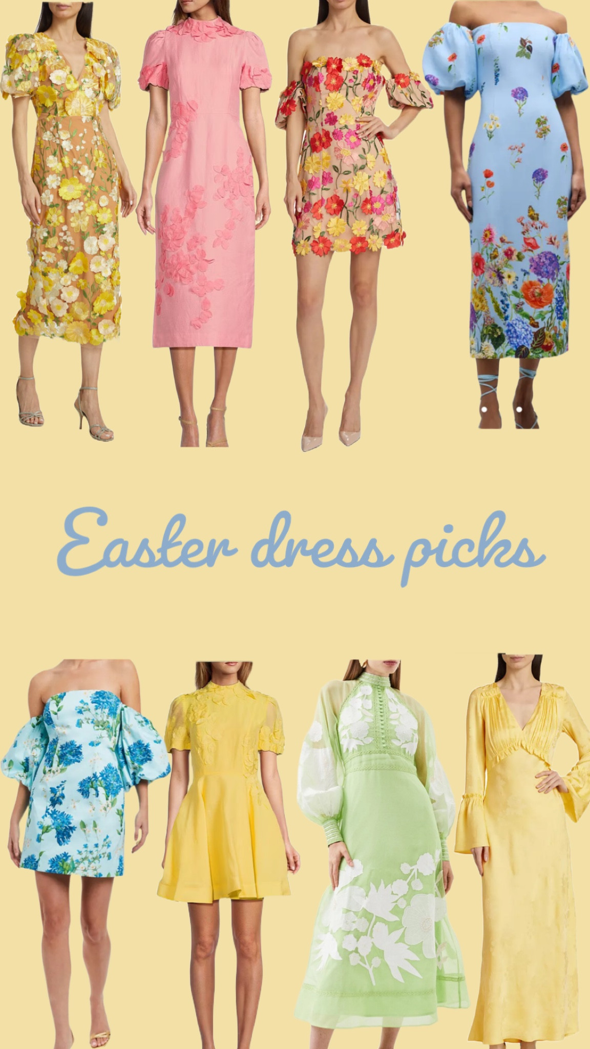 My favorite Easter / spring event dress picks 💛 several of them are on sale right now on the Saks friends and family sale!!

#LTKwedding #LTKSeasonal #LTKstyletip