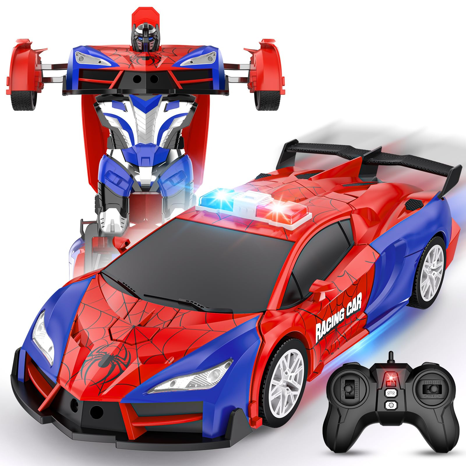 Remote Control Car, One-Button Transform Toys Car, 2.4GHz RC Cars 1:18 Scale, 360 Degree Rotation... | Amazon (US)