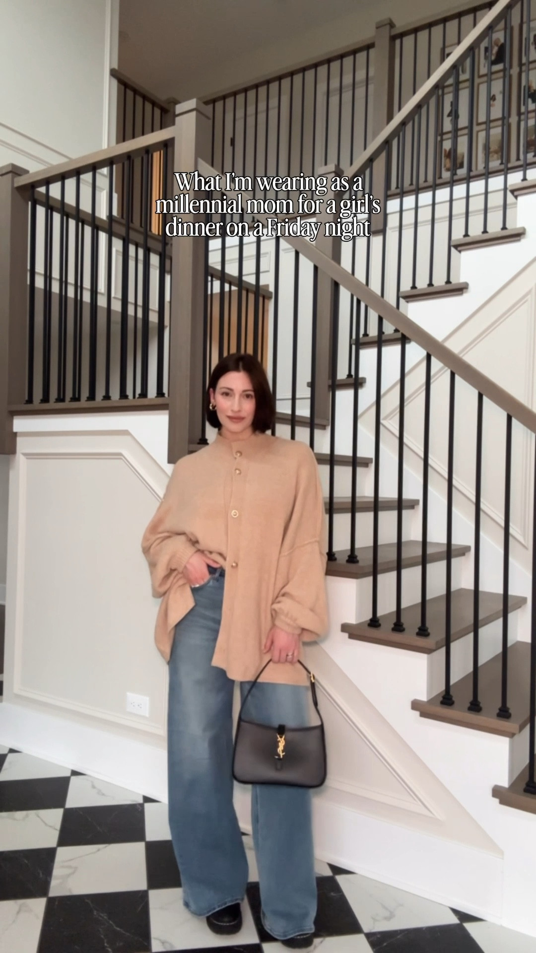 Spring 2026 outfit, girls dinner outfit, cardigan sweaters button cardigan, oversized cardigan, wide leg denim, beige cardigan, chic outfit, easy outfit, dinner outfit, spring outfit, spring sweater, amazon finds, target finds, marc fisher, millennial mom

#LTKSaleAlert #LTKootd #LTKgrwm