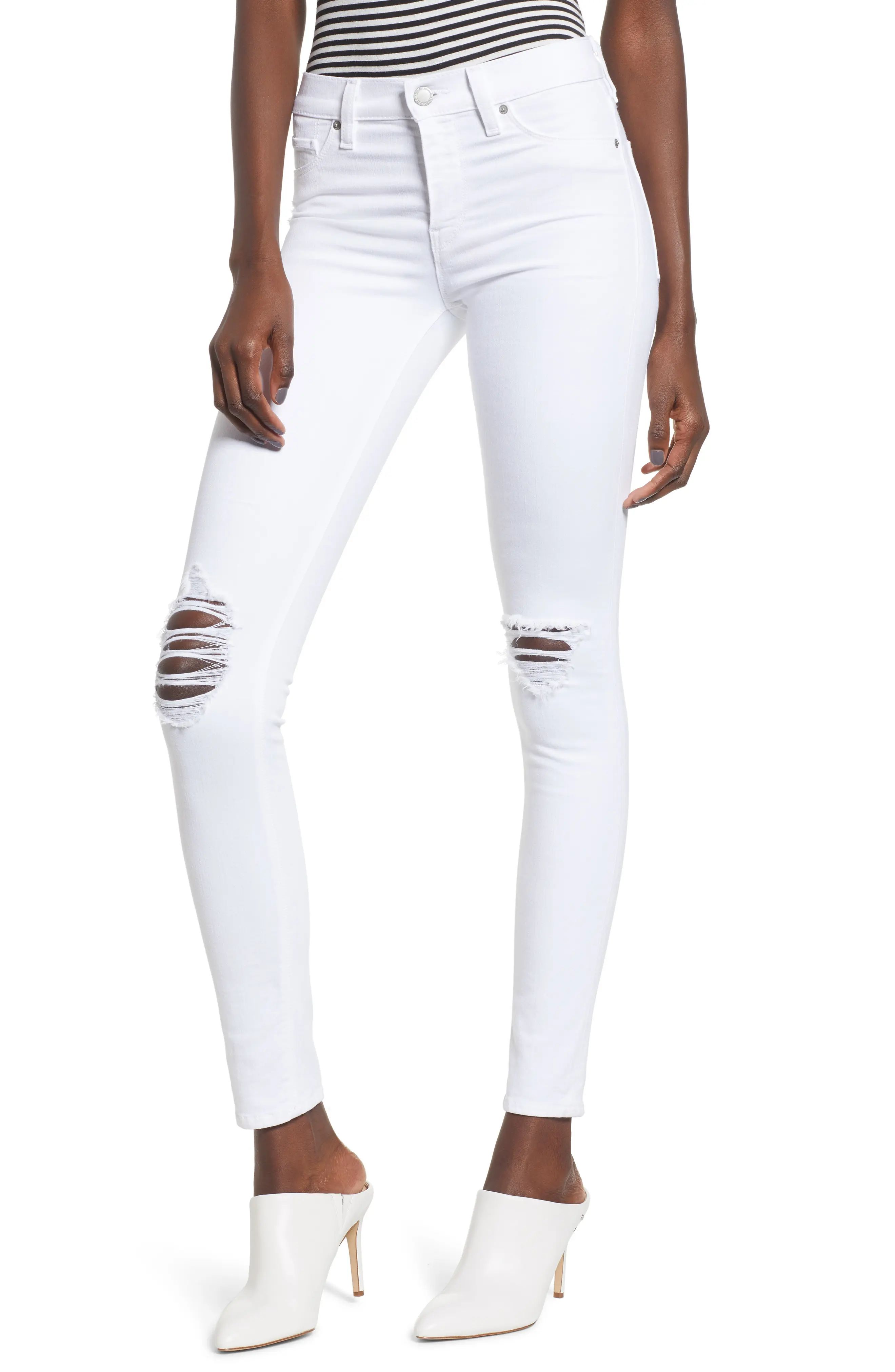 Women's Hudson Jeans Nico Ripped Ankle Skinny Jeans | Nordstrom