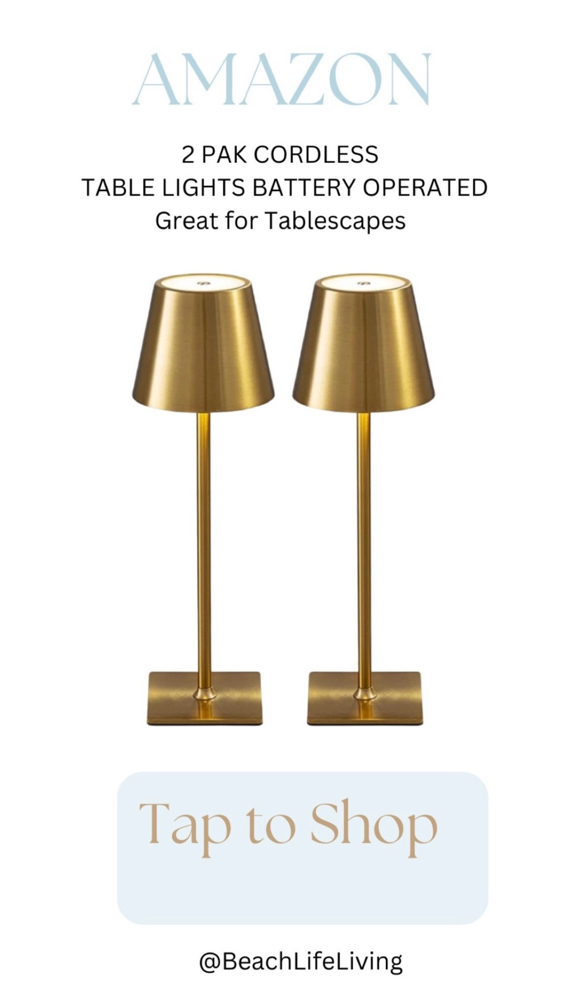 2- PAK Cordless Table Lamps 
Battery operated 


#LTKHome #LTKSaleAlert #LTKFamily