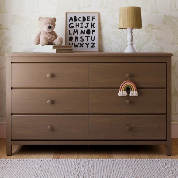 Alpine 6 Drawer Double Dresser | Wayfair North America