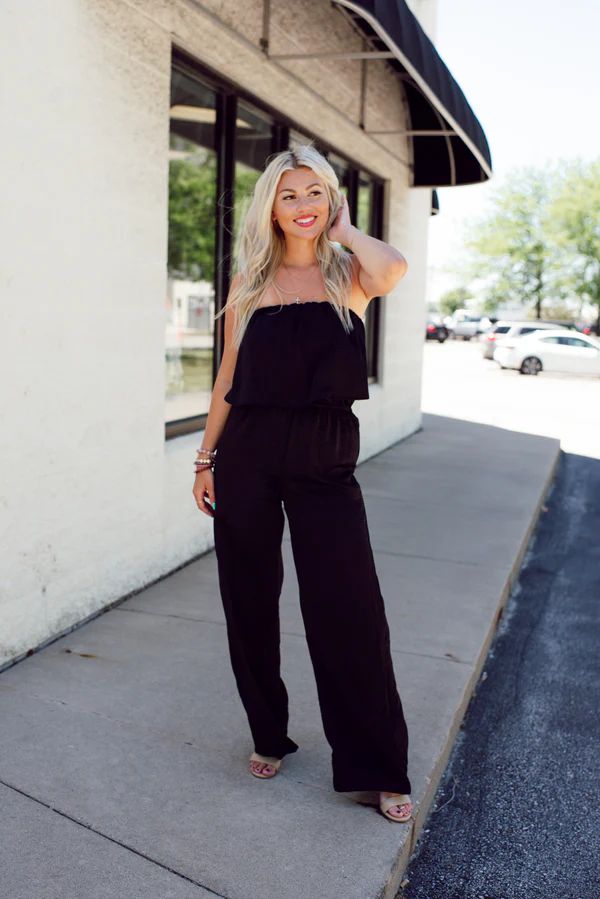 Show Up In Style Jumpsuit (Black) | Blue Layne Boutique