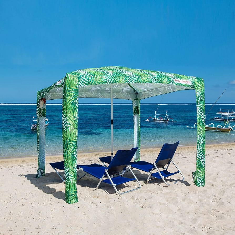 CoolCabana Beach Shade Tent - Easy Setup, UPF 50+ Protection, Large & Medium Sizes, Compact & Win... | Amazon (US)