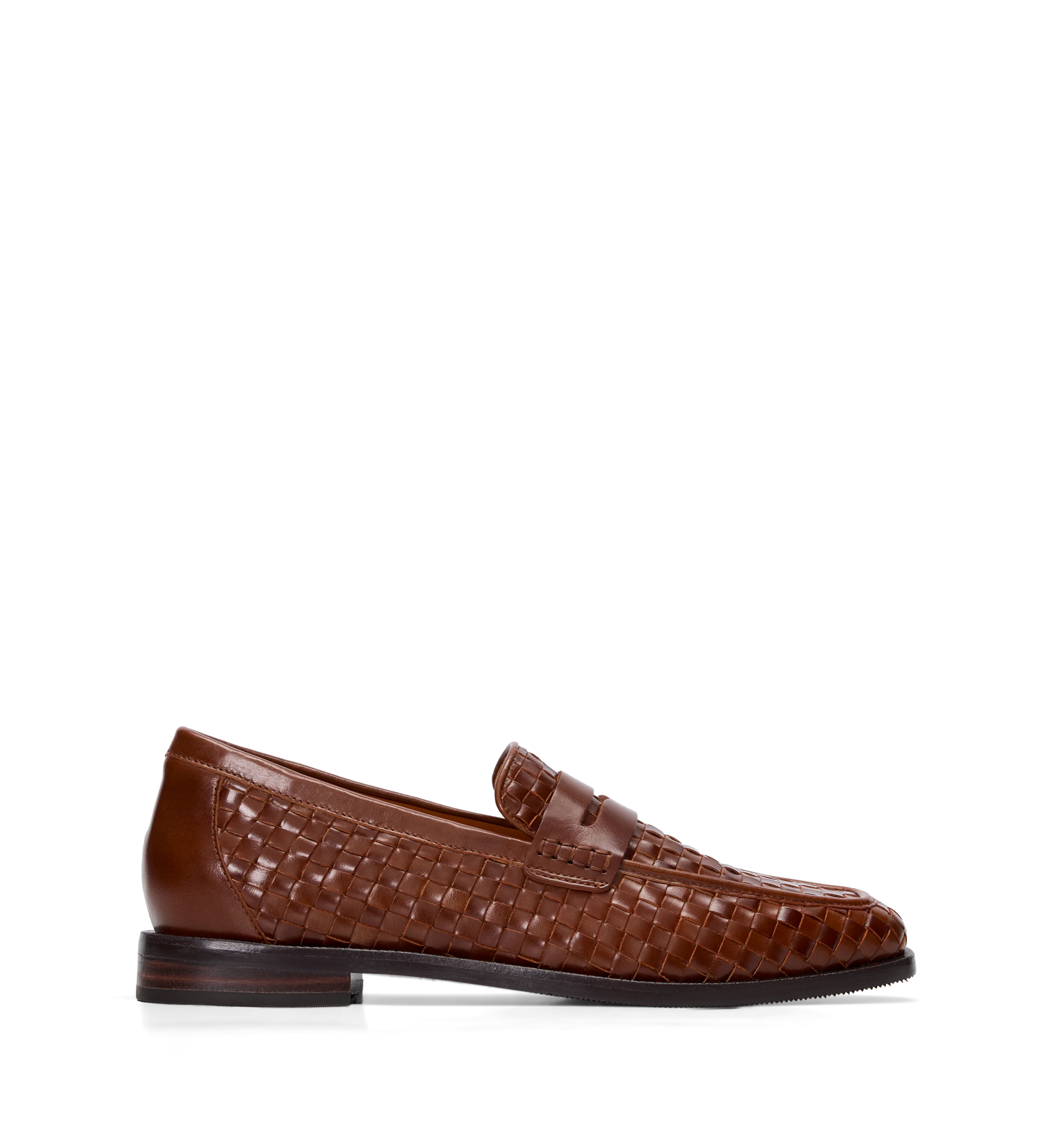 Maleo Golden Tan Woven Leather Loafers | Bared Footwear | Bared Footwear
