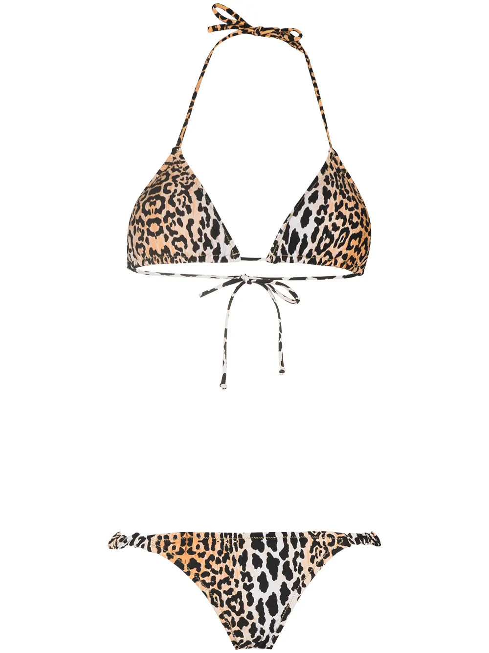 The Scrunchie leopard print bikini | Farfetch Global