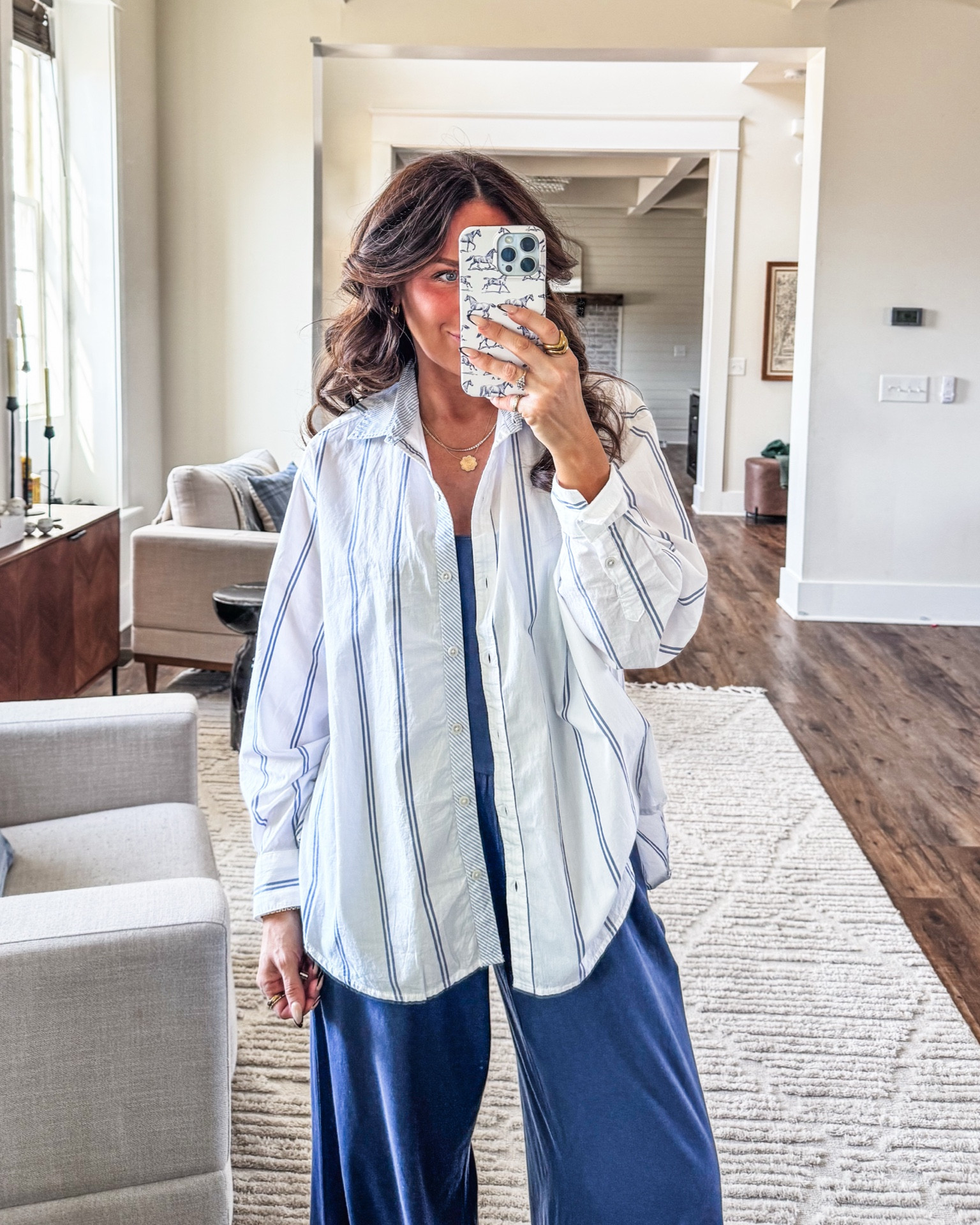 Me + oversized button downs will ALWAYS BE BESTIES! Love the pattern play on this one! In XS 

#LTKFindsUnder100 #LTKStyleTip #LTKFindsUnder50