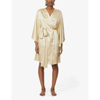 belted silk-blend kimono robe | Selfridges