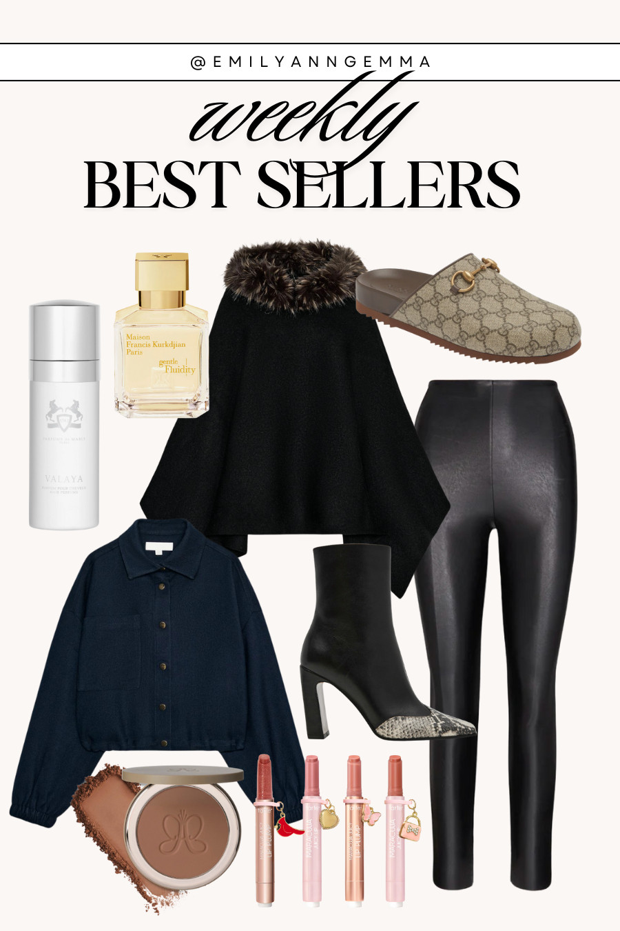 Weekly best sellers! Includes a Zara poncho, Gucci slides, Commando leather leggings, beauty gift sets and more favorties. 

 #LTKHoliday #LTKFindsUnder100 #LTKBeauty