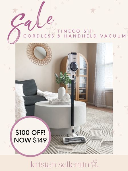 SALE $149 Tineco Pure S11 Cordless / Handheld Vacuum at Target. 

This is the best cordless vacuum I’ve ever had!  I love it!  Great battery life & powerful suction. 

#tineco #sale #target #vacuum #cordlessvacuum 

#LTKfamily #LTKsalealert #LTKhome