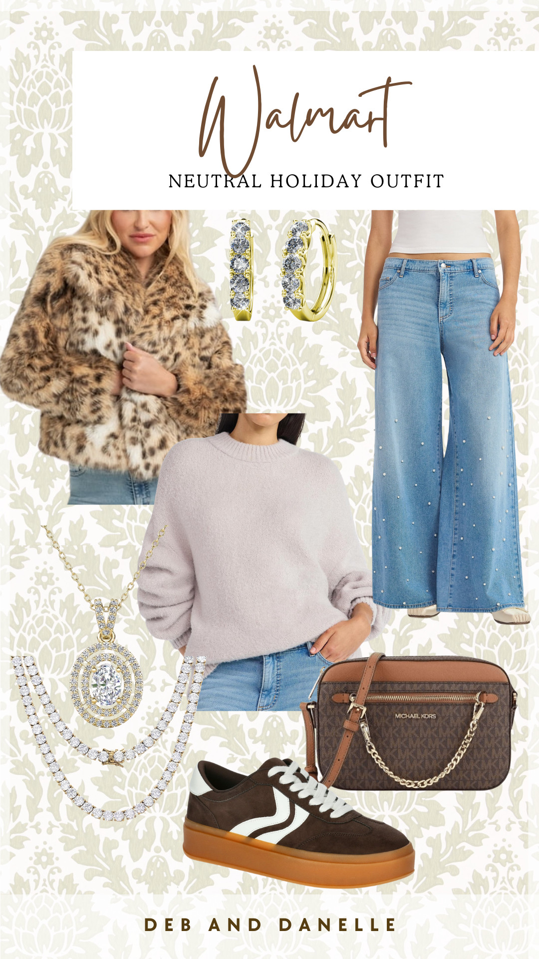 Holiday parties are almost here. If you don't like the traditional red and green outfits for the holidays, here is a neutral outfit combination from @Walmart! 
 

 #LTKHoliday #LTKootd #LTKMidsize