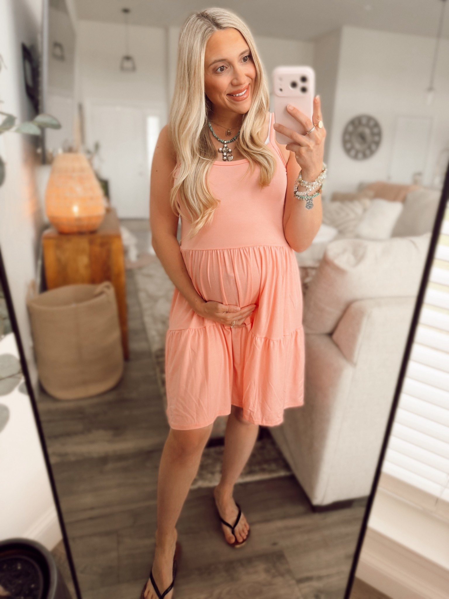 I love how loose and flowy this dress is! 🧡

Perfect for summer pregnancies! Easily dressed up with a jacket or used as just a sundress. 

The length is a little longer than what I usually wear but it’s perfect and a fairly modest length!

The lace up detail in the back is super cute too. Definitely a summer staple for my summer maternity and spring maternity girlies! 

I’m in a size small! 

#LTKmomlife #LTKBump #LTKootd