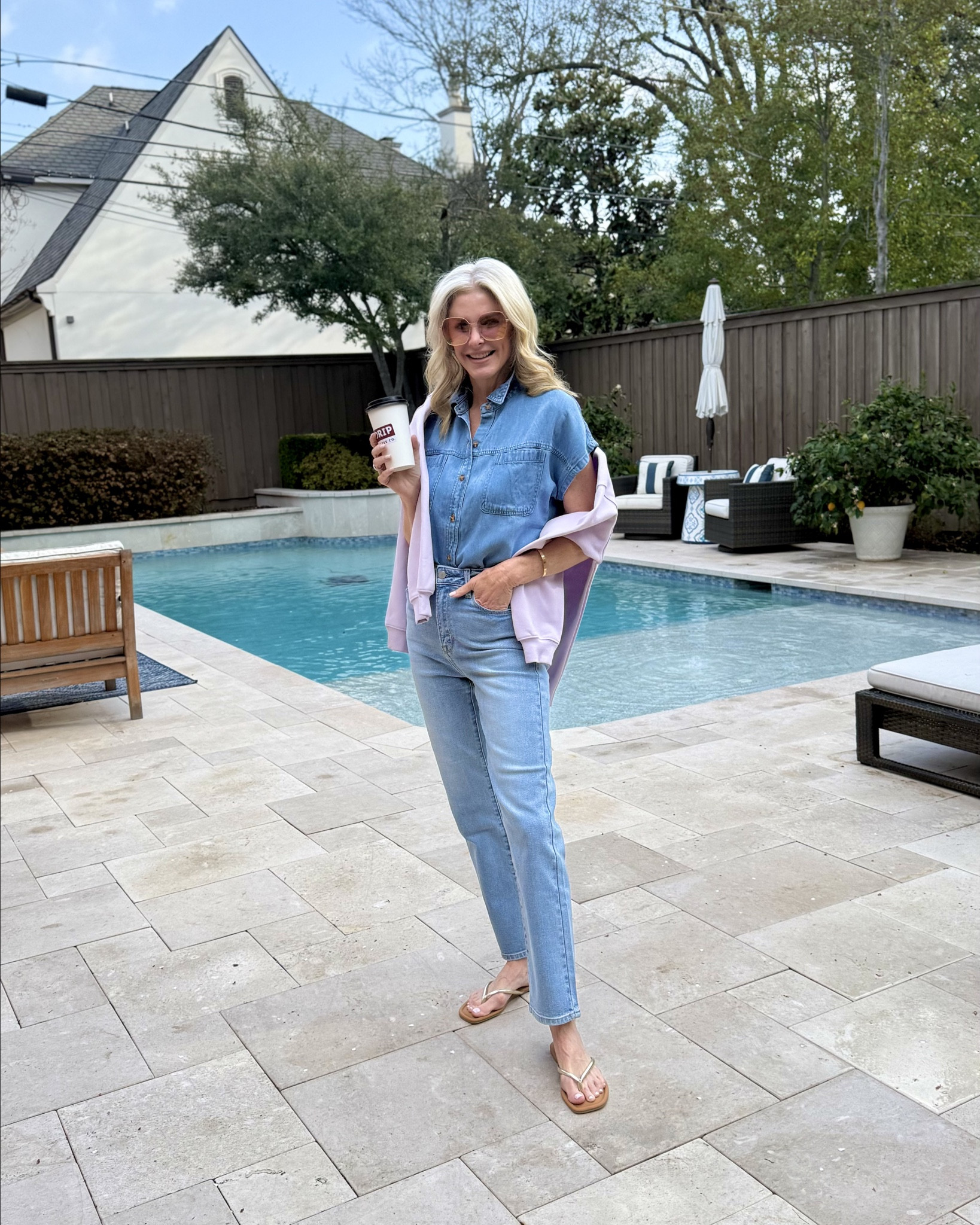 Love this all denim look for spring. Use code TANYA for 25% OFF. Size S tops and 27 jeans  

#LTKFindsUnder50 #LTKSaleAlert #LTKFindsUnder100