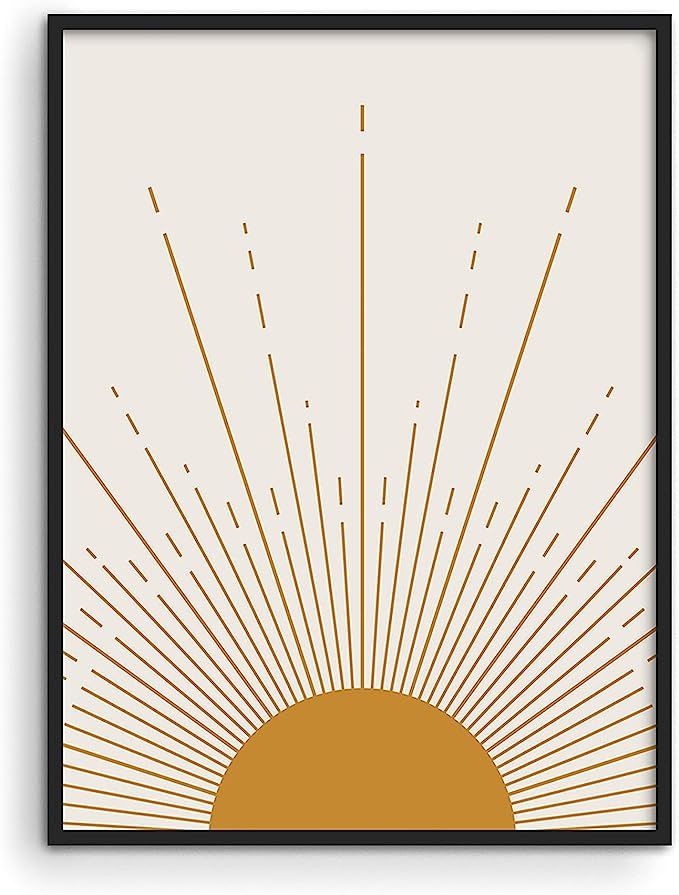 HAUS AND HUES Minimalist Wall Art Mid Century Art Wall Decor Mid Century Modern Decor Contemporar... | Amazon (US)