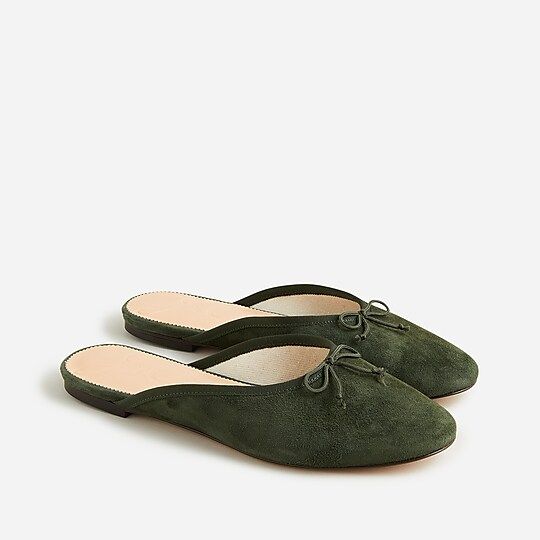 Zoe ballet mules in suede | J.Crew US