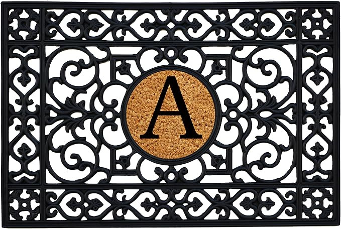 Calloway Mills 160012436A Rubber Monogram Insert Doormat, 2' x 3' (Letter A) | Amazon (US)